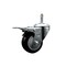 Service Caster 3'' Black Poly Wheel Swivel 7/16'' Stem Caster with Total Lock Brake SCC-GRTTL20S314-PPUB-BLK-716138 - alternate 1